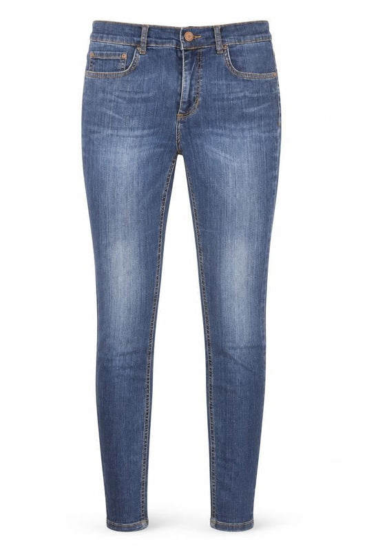 And Or Womens Blue Cotton Skinny Jeans Size 6 Regular Zip