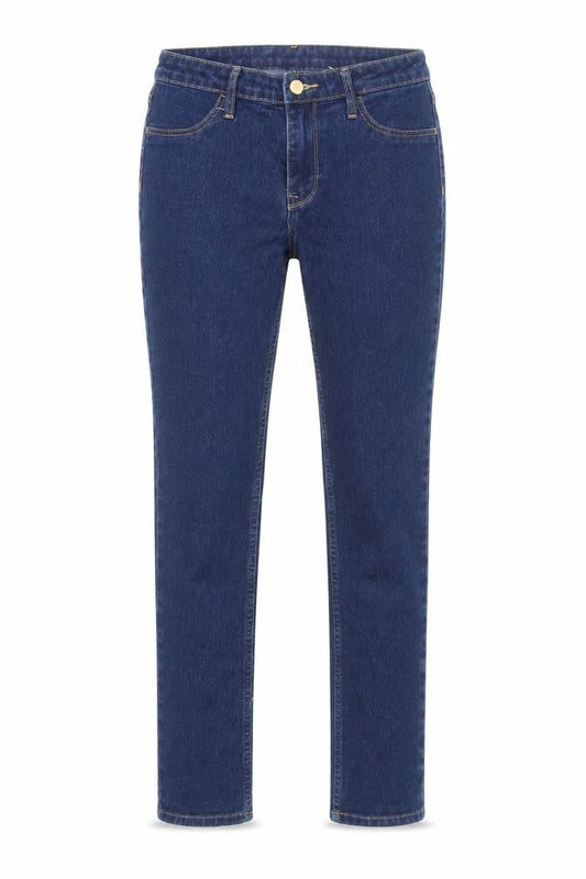 H&M Womens Blue Cotton Skinny Jeans Size 8 Regular Zip