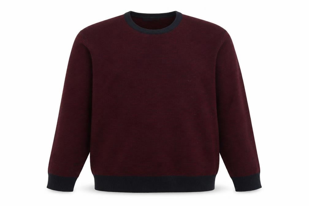 Marks & Spencer Mens Purple Round Neck Acrylic Pullover Jumper Size XL Long Sleeve