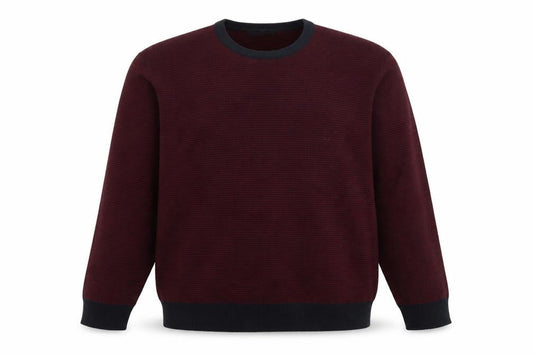 Marks & Spencer Mens Purple Round Neck Acrylic Pullover Jumper Size XL Long Sleeve