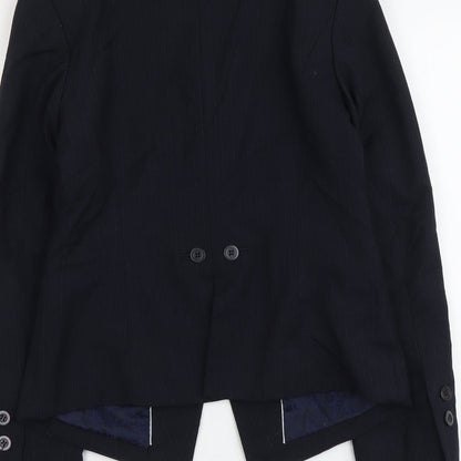 Next Womens Blue Polyester Jacket Blazer Size 10
