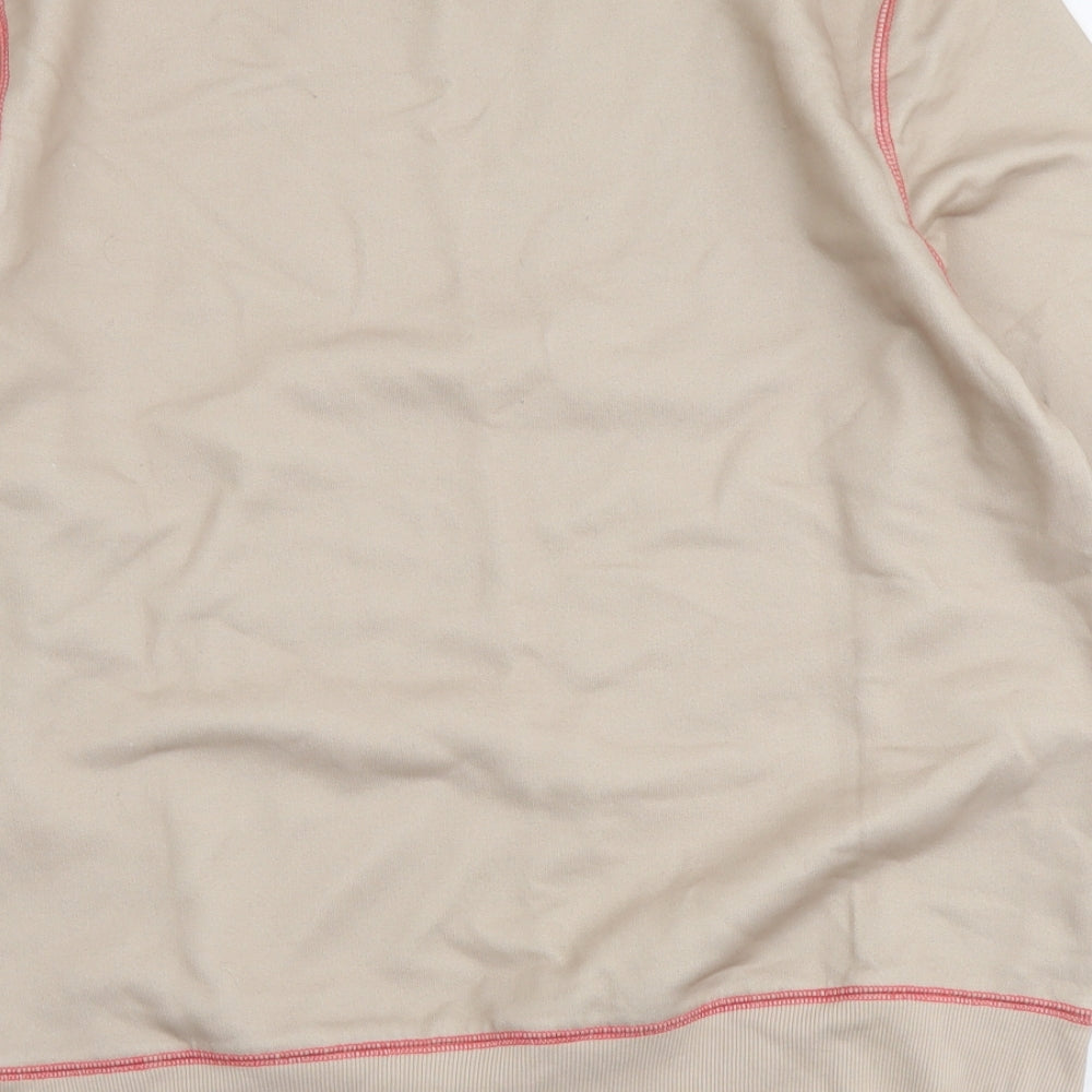 Vintage Supply Mens Beige Polyester Pullover Sweatshirt Size M