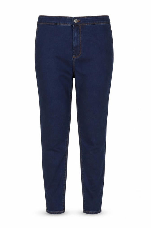 Denim & Co. Womens Blue Cotton Skinny Jeans Size 14 L27 in Regular Button