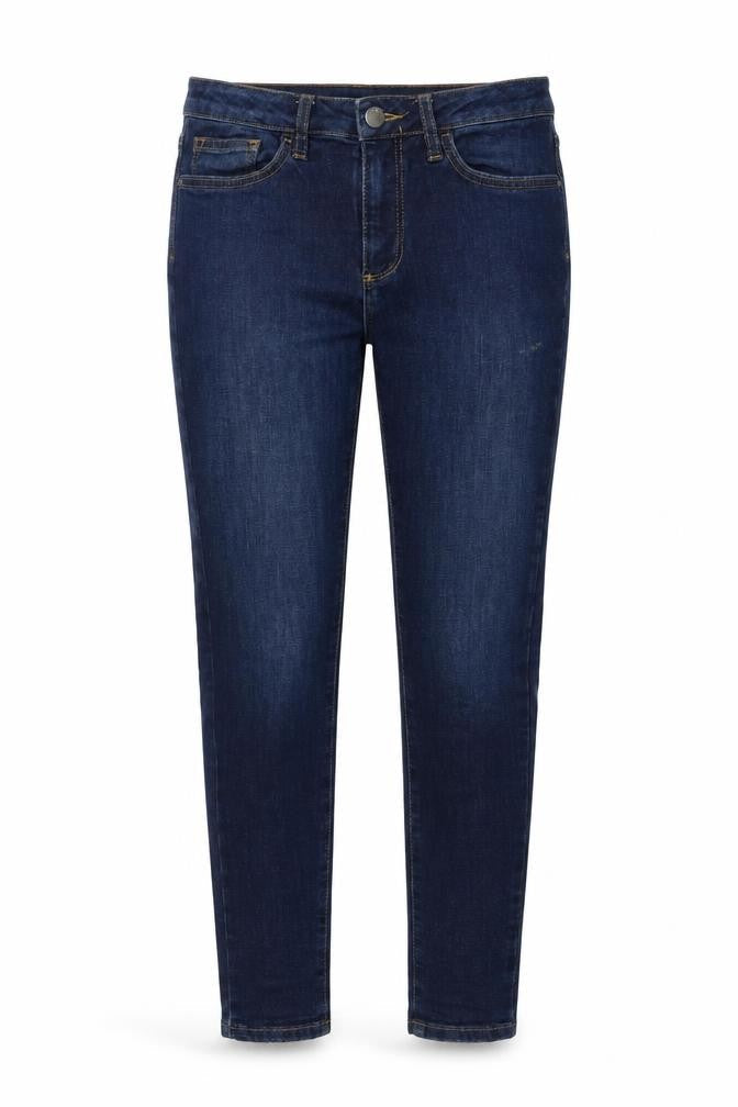 V By Very Womens Blue Cotton Skinny Jeans Size 26 in L28 in Regular Button