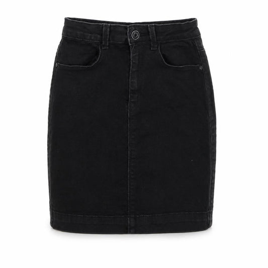 Missguided Womens Black Cotton Straight & Pencil Skirt Size 8 Zip