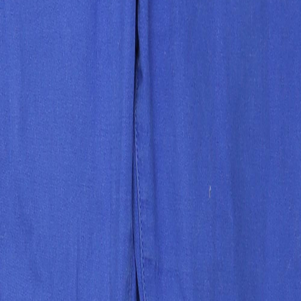 Marks and Spencer Womens Blue Cotton Skinny Jeans Size 10 Regular Zip