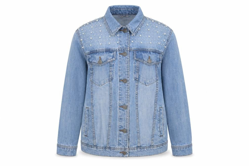 Noisy may Womens Blue Jacket Size S Button