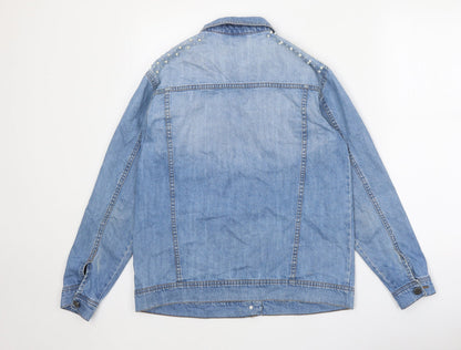 Noisy May Womens Blue Jacket Size S Button