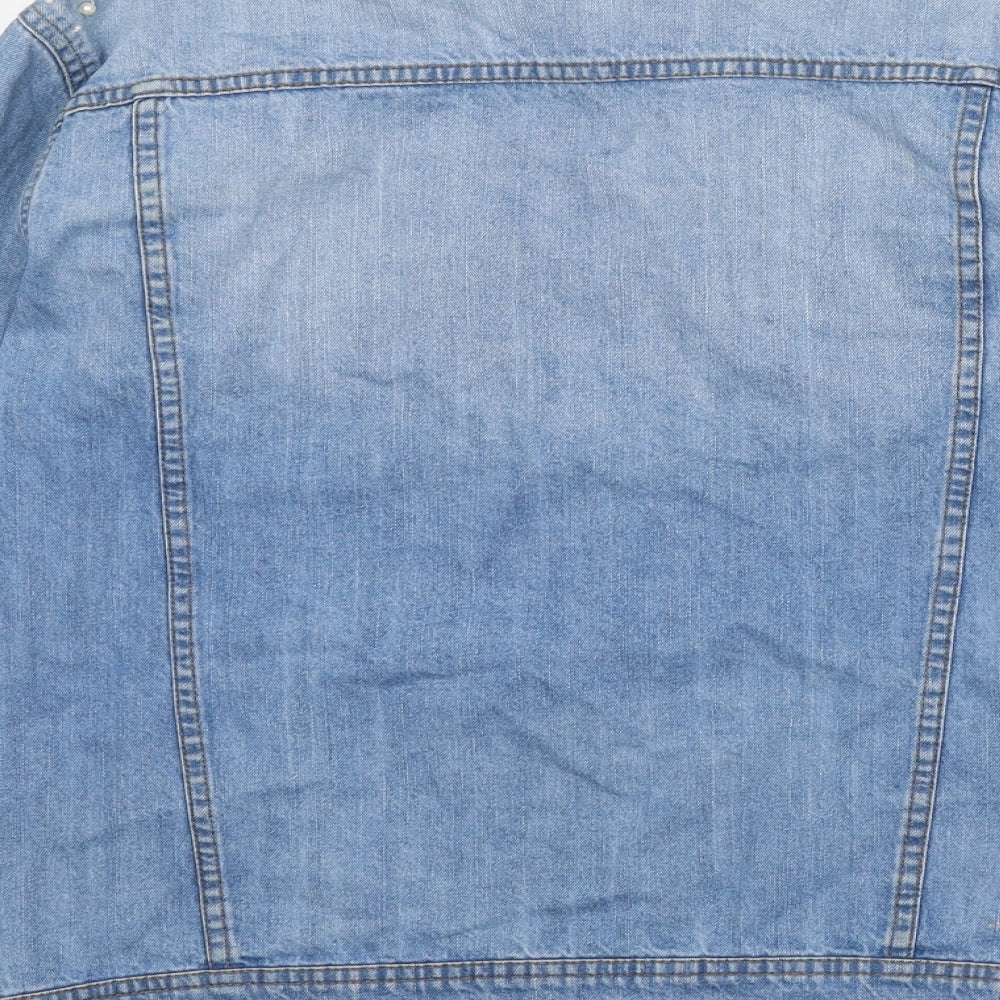 Noisy may Womens Blue Jacket Size S Button
