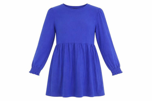 New Look Womens Blue Polyester Fit & Flare Size 10 Round Neck Pullover