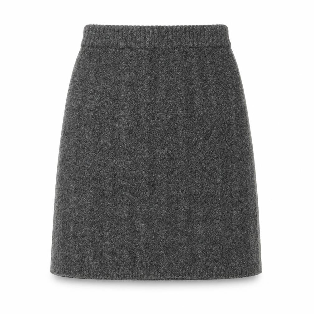 Nobody's Child Womens Grey Acrylic Straight & Pencil Skirt Size XS