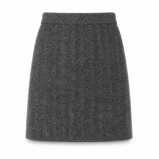 Nobody's Child Womens Grey Acrylic Straight & Pencil Skirt Size XS