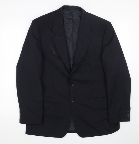 chatleys Mens Blue Viscose Jacket Blazer Size 40 Regular