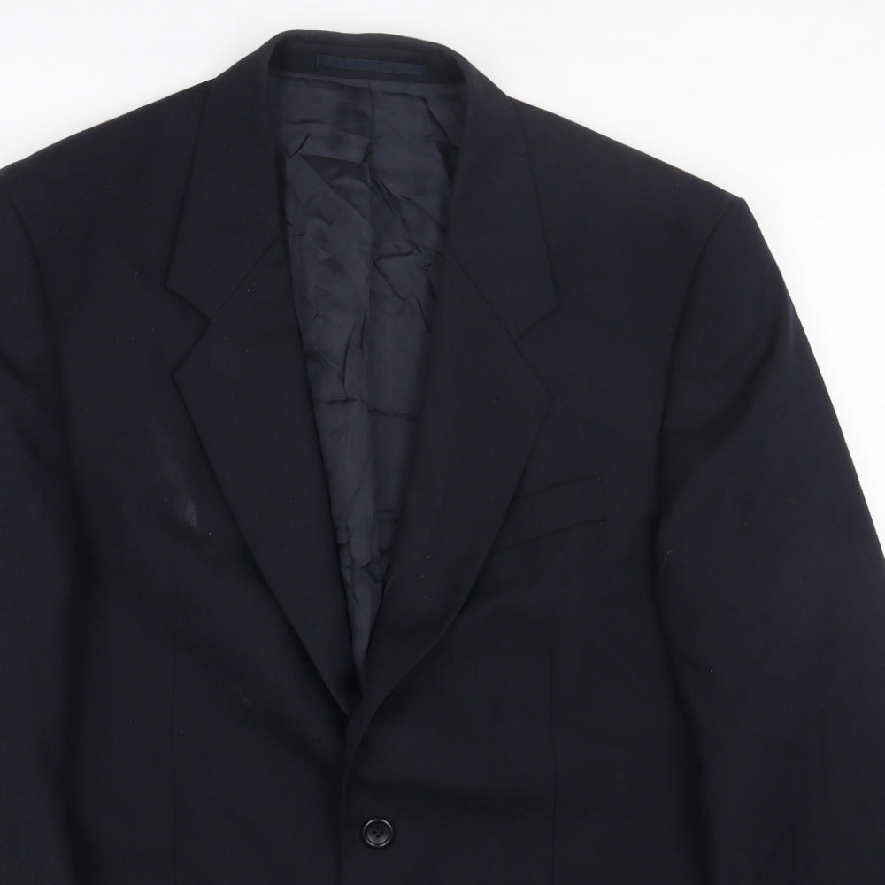 chatleys Mens Blue Viscose Jacket Blazer Size 40 Regular