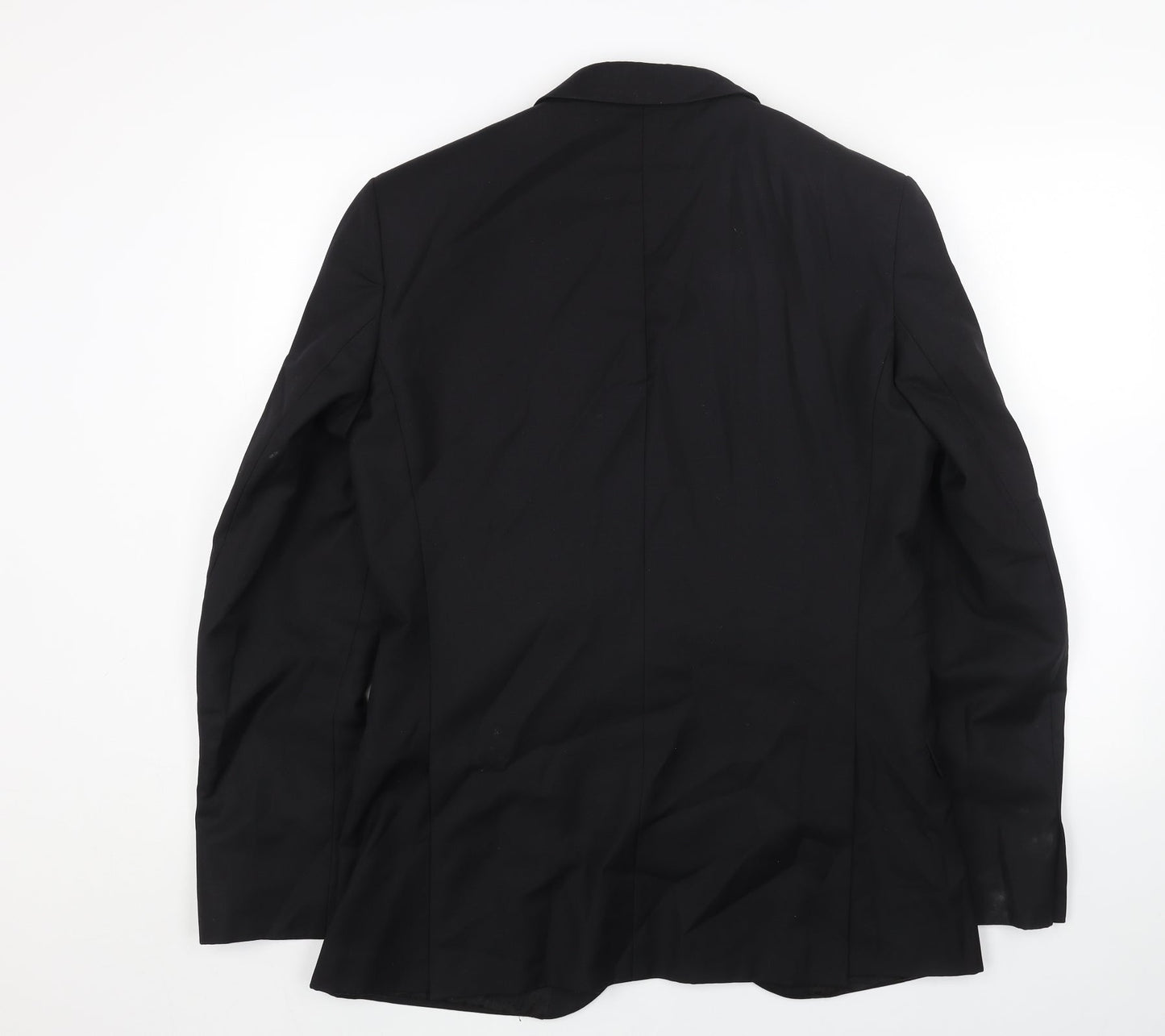 Paul Costelloe Mens Black Patent Leather Jacket Blazer Size 40 Regular