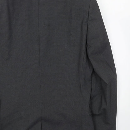 Next Mens Grey Polyester Jacket Blazer Size 36 Regular