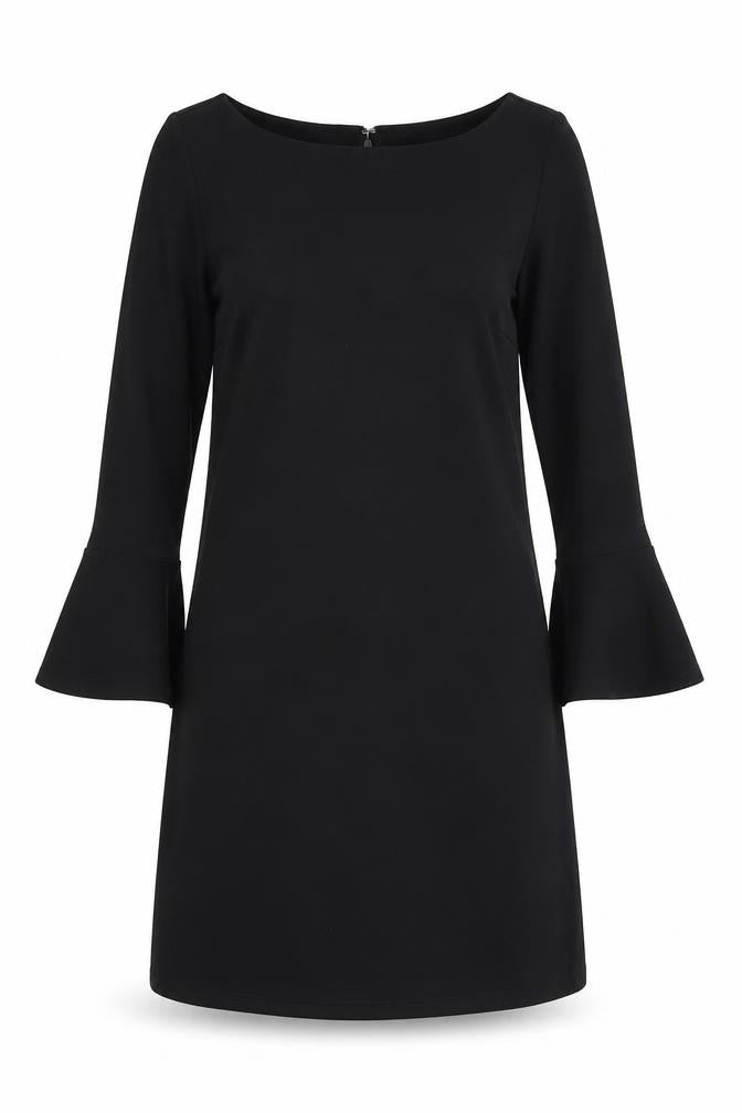 Gap Womens Black Polyester A-Line Size XS Boat Neck Zip