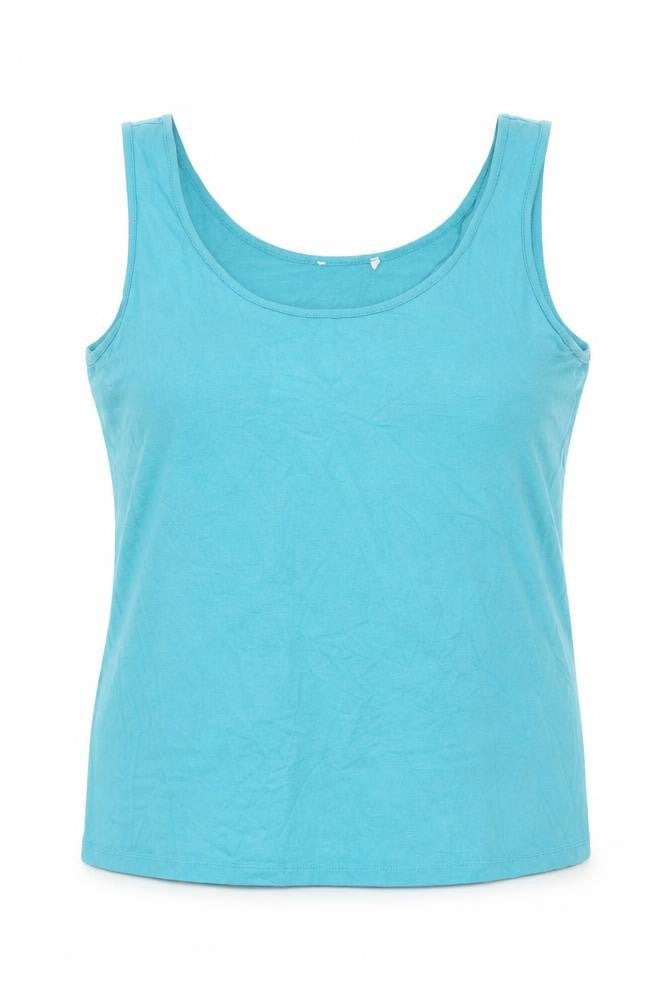 Per Una Womens Green Viscose Basic Tank Size 20 Round Neck