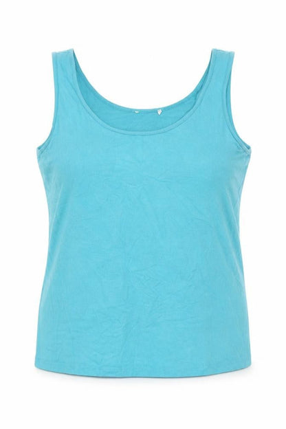 Per Una Womens Green Viscose Basic Tank Size 20 Round Neck