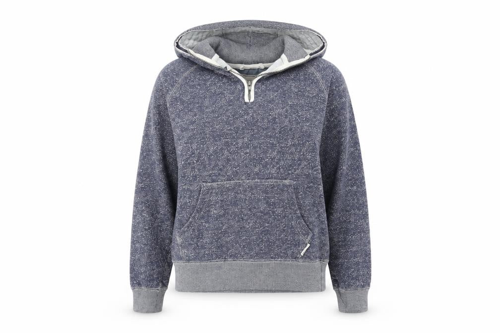 Horseware Womens Blue Cotton Pullover Hoodie Size 2XS Zip