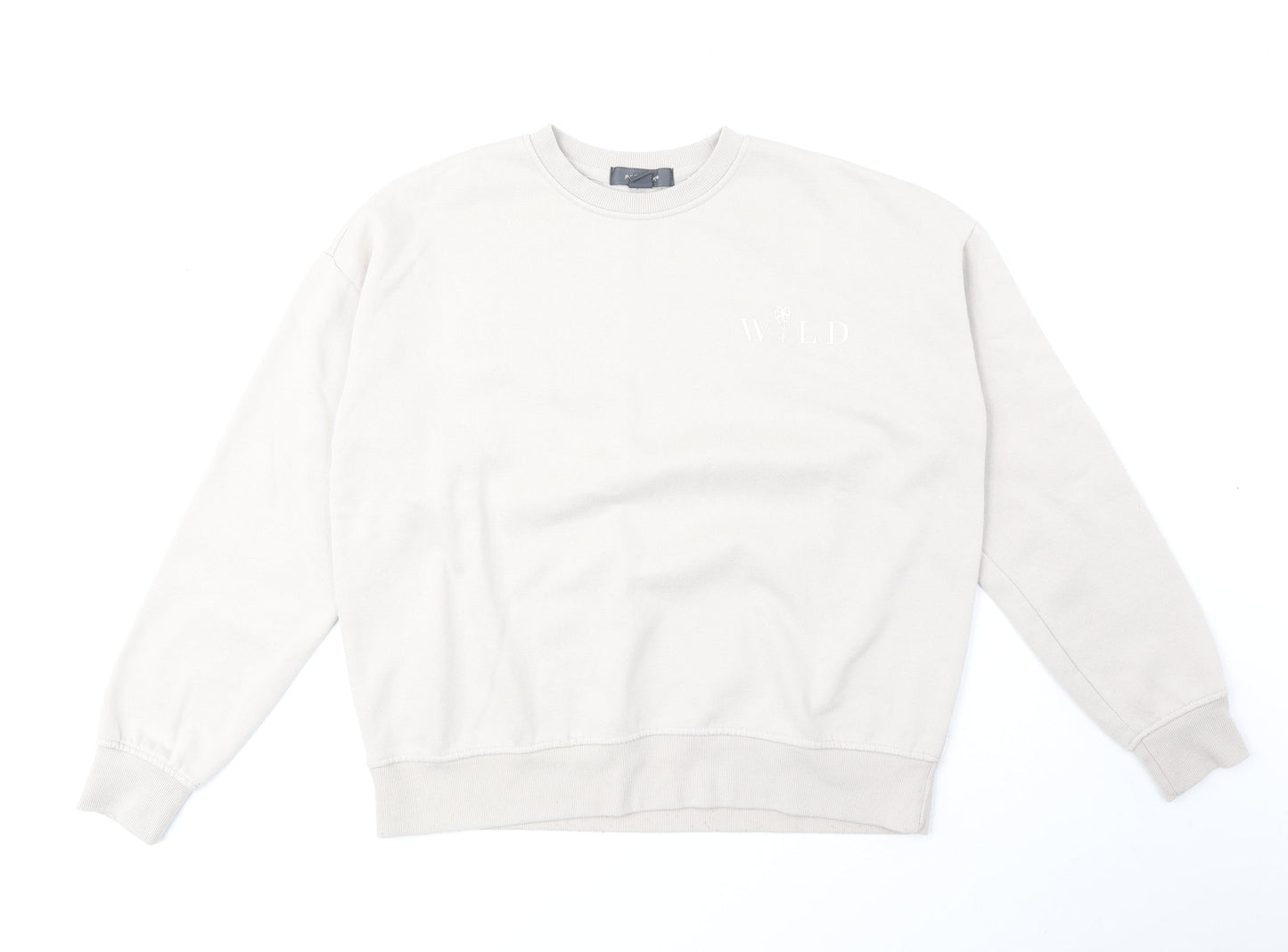 Primark Womens Beige Cotton Pullover Sweatshirt Size S Pullover - Wild