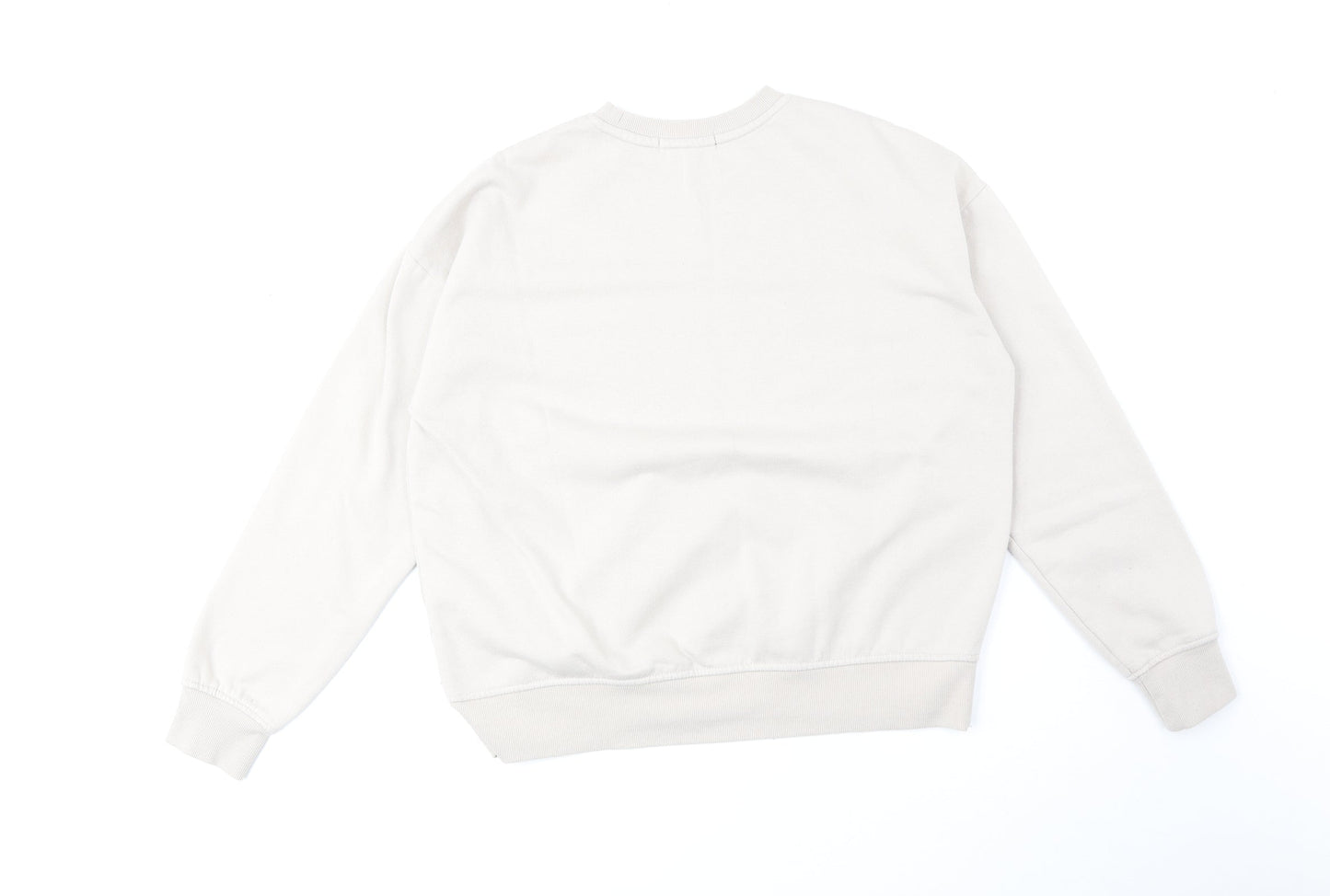 Primark Womens Beige Cotton Pullover Sweatshirt Size S Pullover - Wild