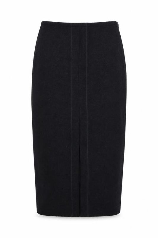 Platinum Womens Black Polyester Straight & Pencil Skirt Size 33 in Zip