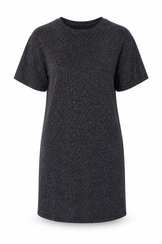 Divided Womens Blue Polyester T-Shirt Dress Size 6 Round Neck Pullover