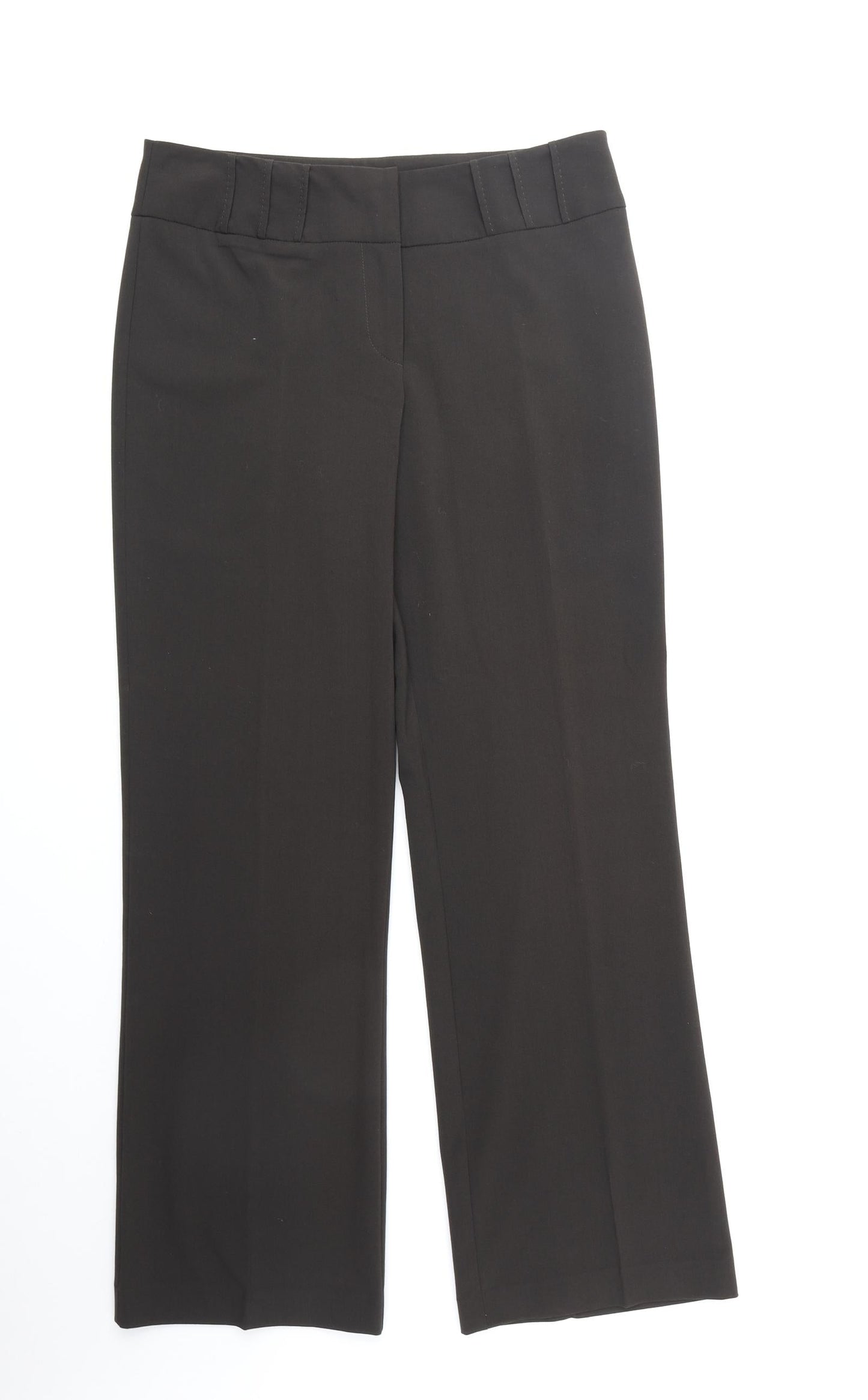 Epilogue Womens Brown Polyester Trousers Size 12 Regular Zip