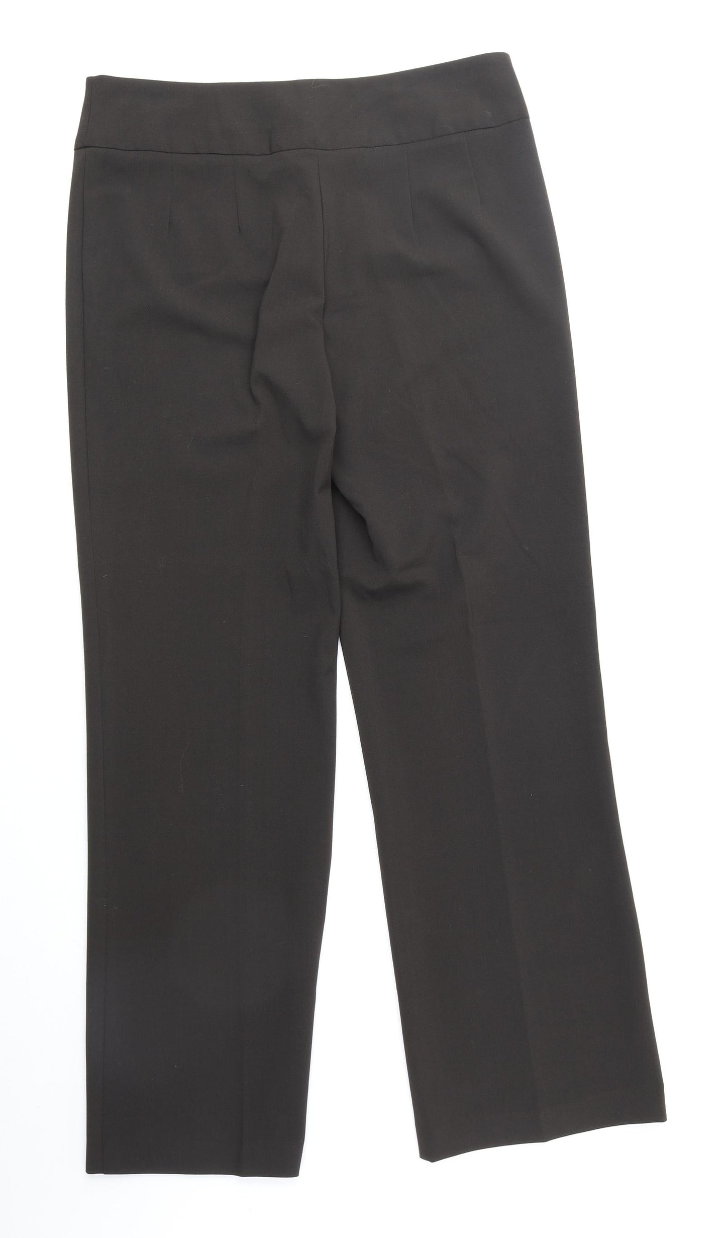 Epilogue Womens Brown Polyester Trousers Size 12 Regular Zip