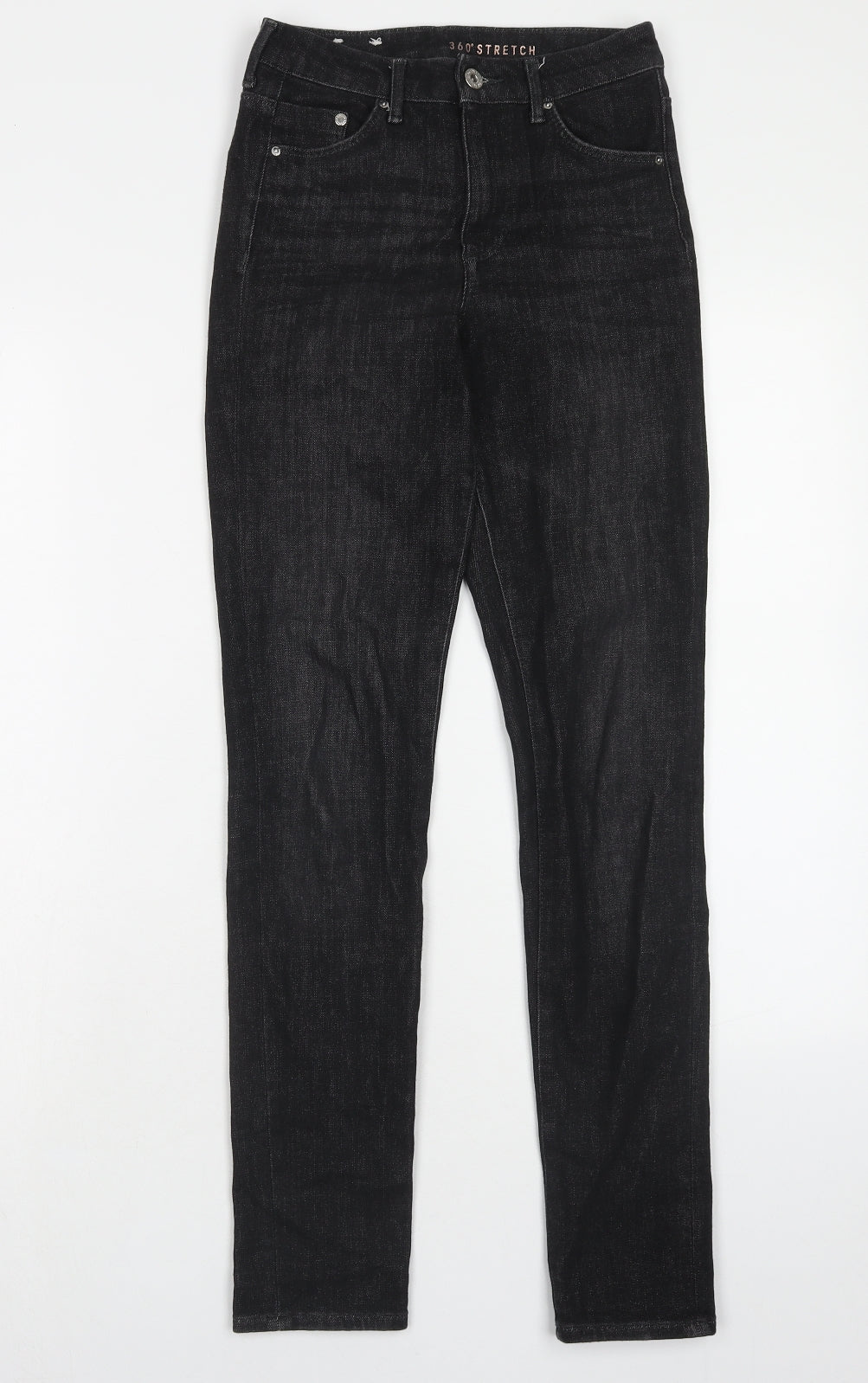 H&M Womens Black Cotton Skinny Jeans Size 25 in L32 in Regular Zip