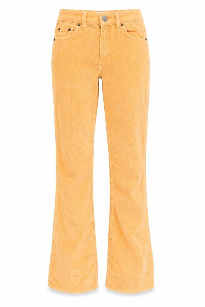 BDG Womens Orange Cotton Trousers Size 24 in L30 in Regular Zip