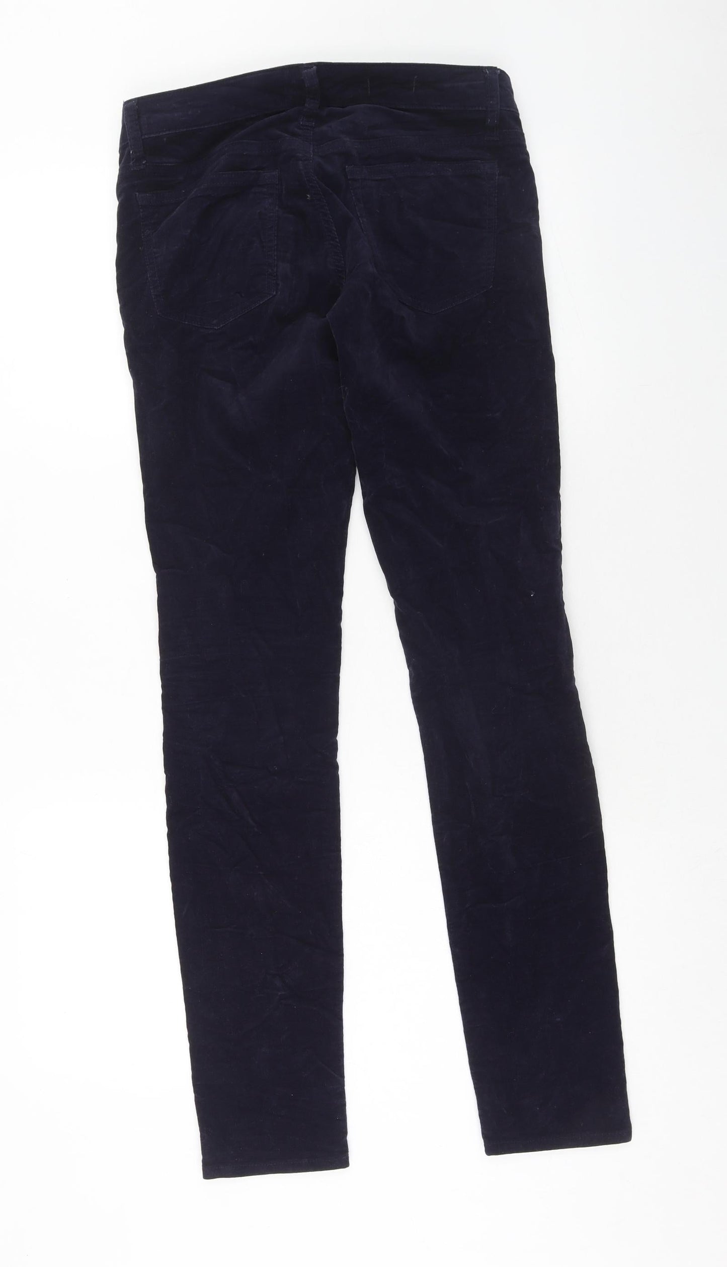 Gap Womens Blue Cotton Trousers Size 24 in Regular Zip