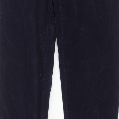 Gap Womens Blue Cotton Trousers Size 24 in Regular Zip
