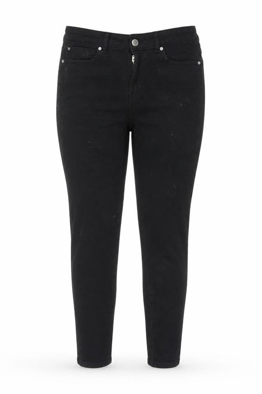 Denim & Co. Womens Black Cotton Skinny Jeans Size 12 L30 in Regular Zip