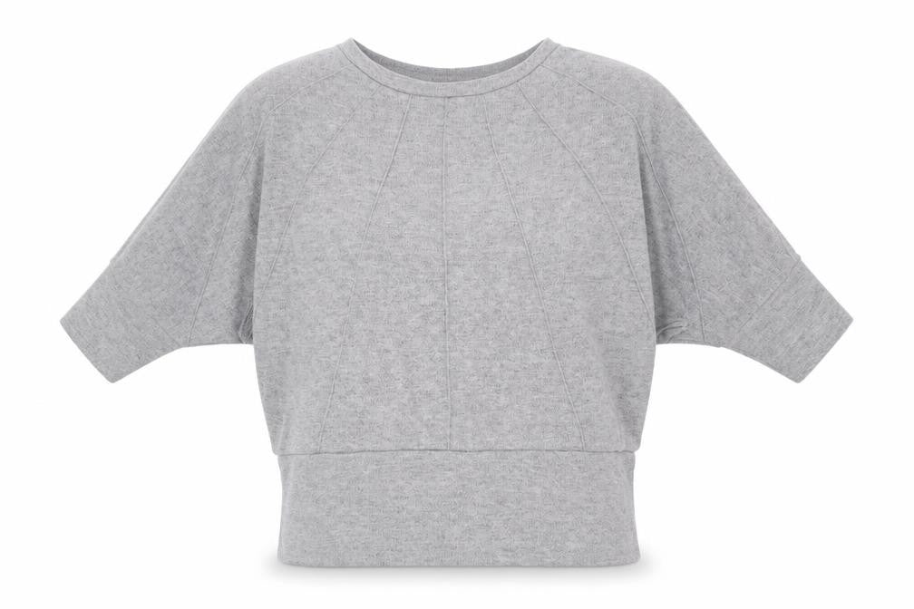 Roman Womens Grey Round Neck Viscose Pullover Jumper Size L