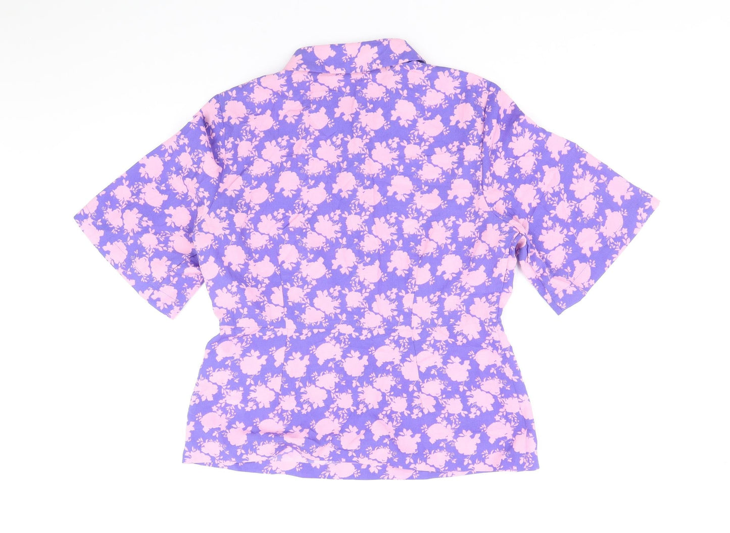 Vera Moda Womens Multicoloured Geometric Polyester Basic Button-Up Size S V-Neck
