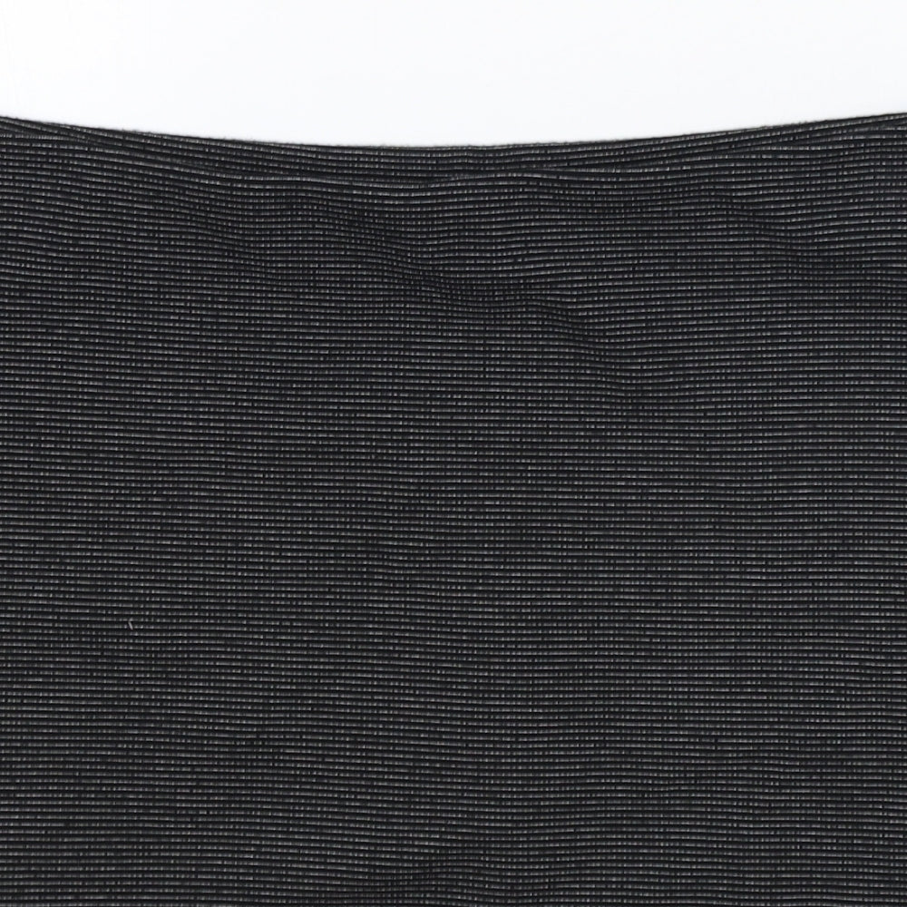 Preworn Womens Black Polyester Straight & Pencil Skirt Size 32 in