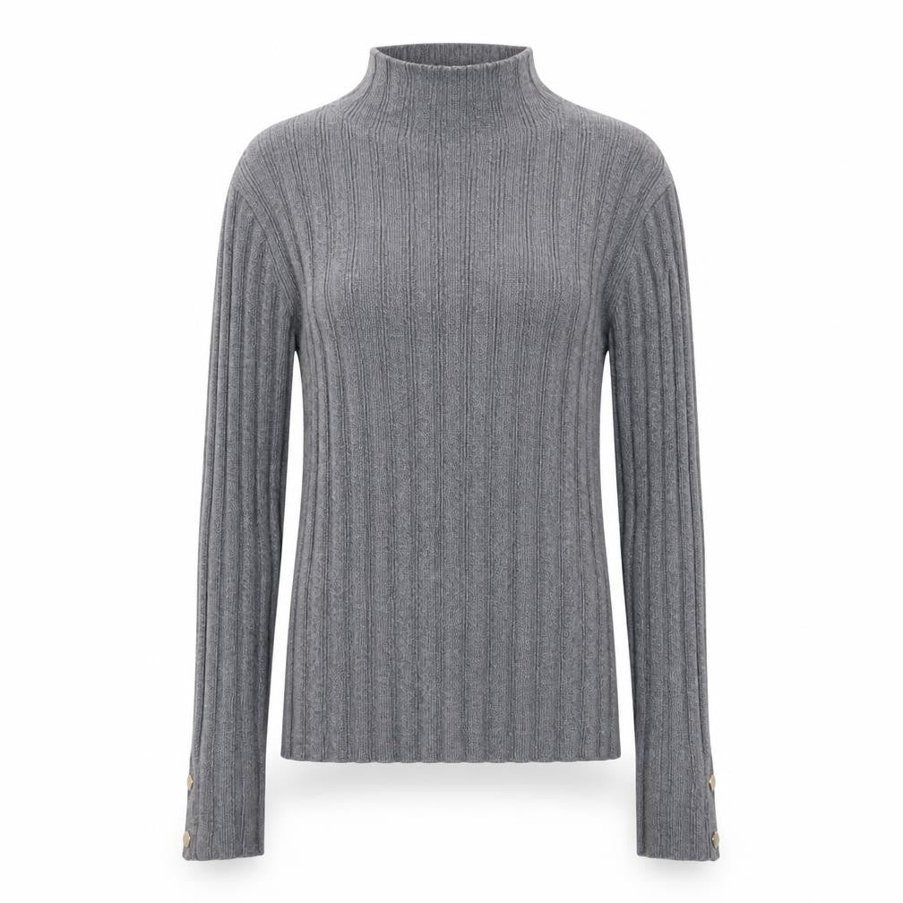 Topshop Womens Grey Mock Neck Acrylic Pullover Jumper Size 4XL