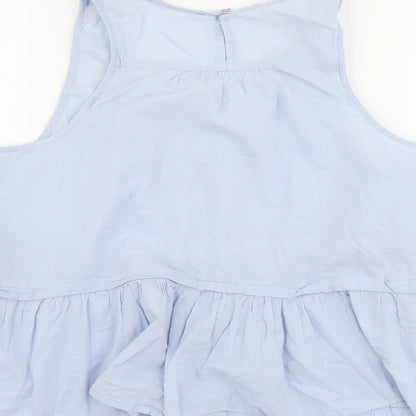 Atmosphere Womens Beige Cotton Basic Tank Size 14 Round Neck
