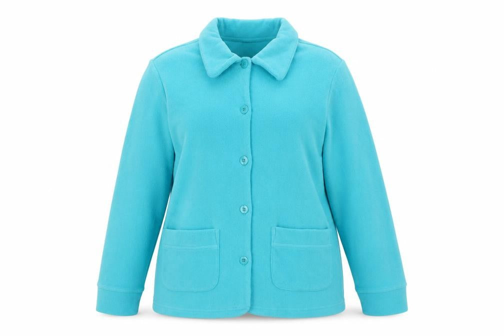 Damart Womens Blue Jacket Size 14 Button