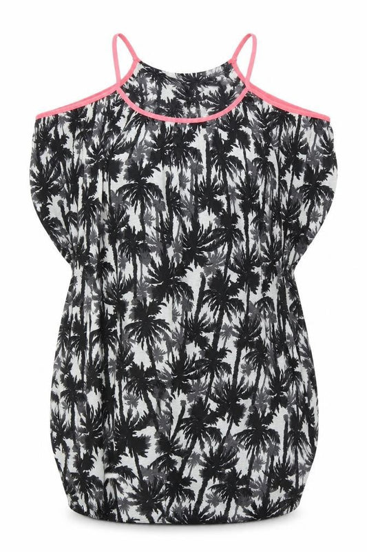 Debenhams Womens Black Geometric Polyester A-Line Size 8 Round Neck Pullover