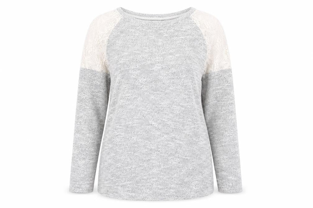 Peacocks Womens Grey Round Neck Cotton Pullover Jumper Size 12