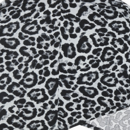 Quiz Womens Grey Roll Neck Animal Print Polyester Pullover Jumper Size M