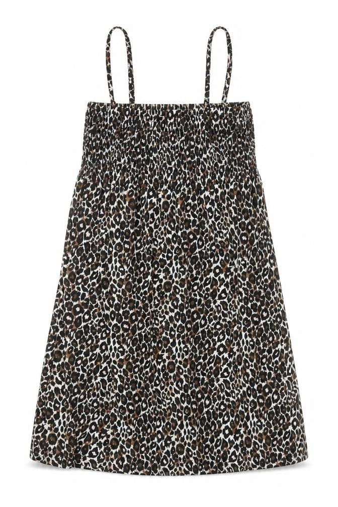 B.You Womens Black Animal Print Polyester Tank Dress Size 16 Square Neck Pullover - Leopard Pattern