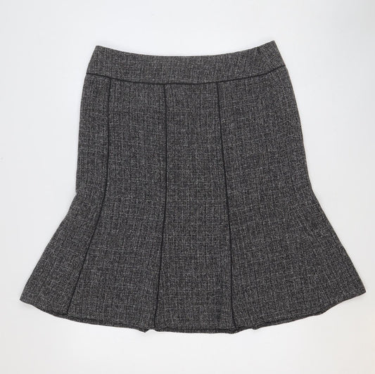 EWM Womens Grey Polyester Trumpet Skirt Size 16