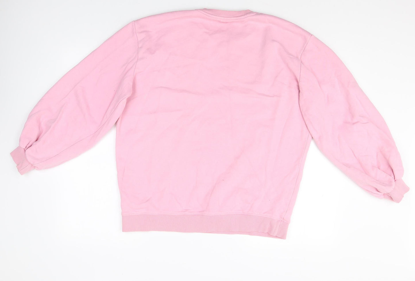 Threadbare Womens Pink Round Neck Cotton Pullover Jumper Size 12