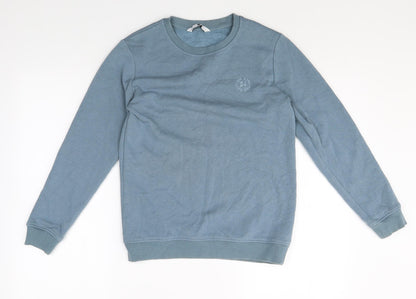 Very Girls Blue Round Neck Cotton Pullover Jumper Size 11 Years Pullover