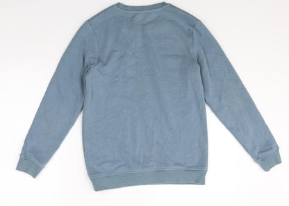 Very Girls Blue Round Neck Cotton Pullover Jumper Size 11 Years Pullover