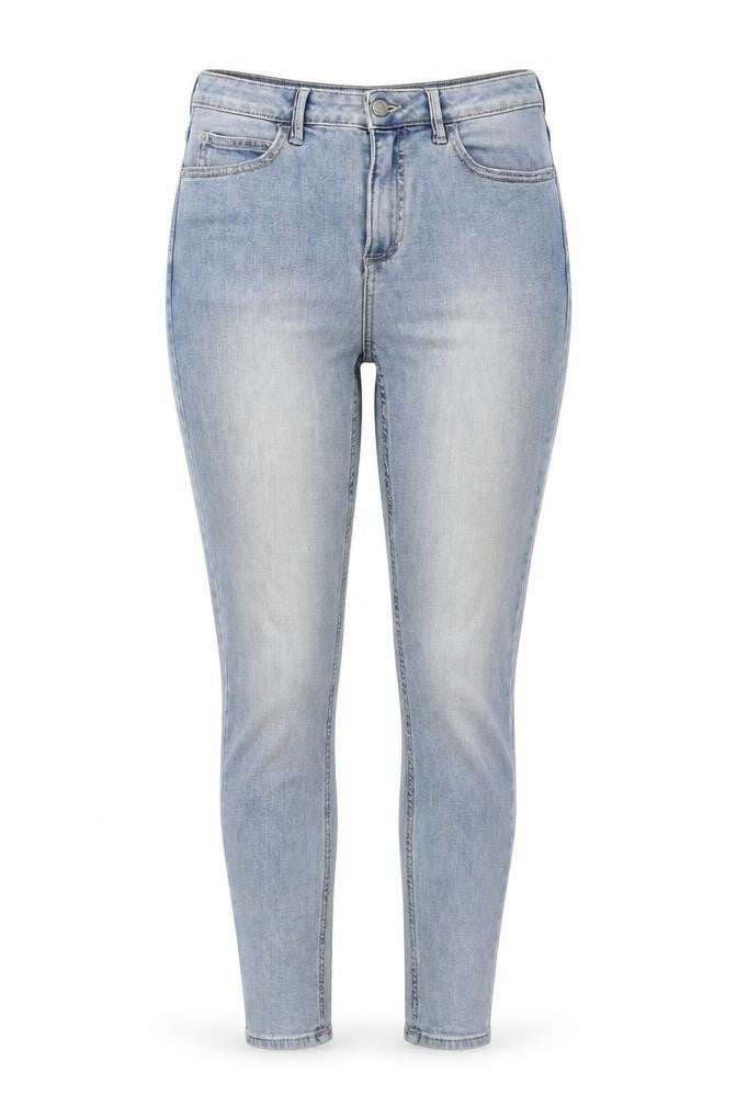 Marks & Spencer Womens Blue Cotton Skinny Jeans Size 8 Regular Zip